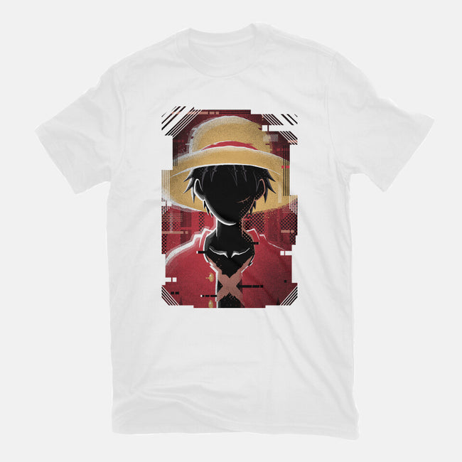 Luffy Glitch-womens fitted tee-danielmorris1993
