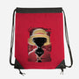 Luffy Glitch-none drawstring bag-danielmorris1993