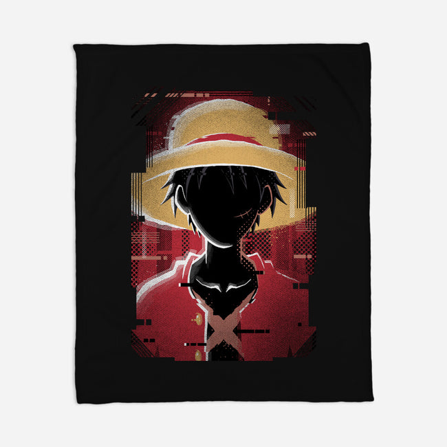 Luffy Glitch-none fleece blanket-danielmorris1993