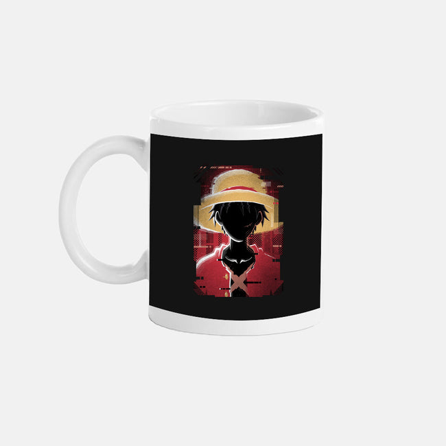 Luffy Glitch-none mug drinkware-danielmorris1993