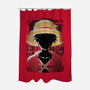 Luffy Glitch-none polyester shower curtain-danielmorris1993