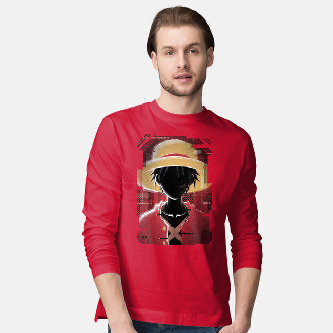 Luffy Glitch-mens long sleeved tee-danielmorris1993