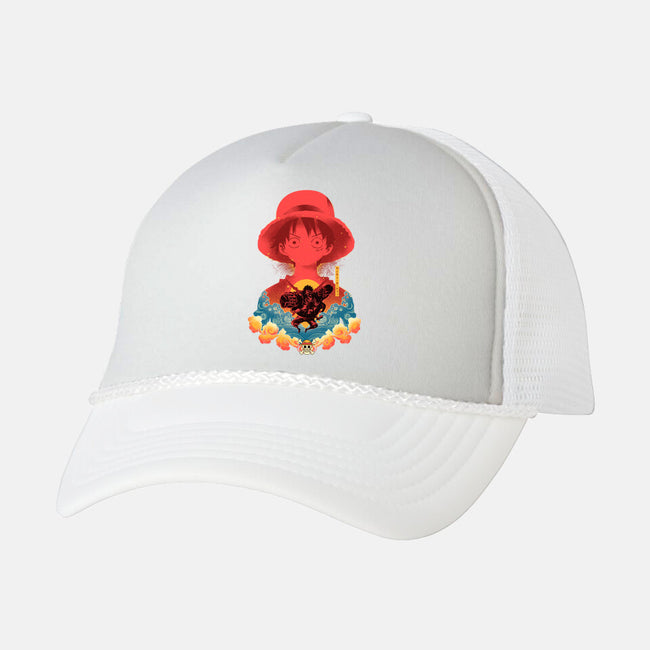 Monkey Pirate-unisex trucker hat-hypertwenty