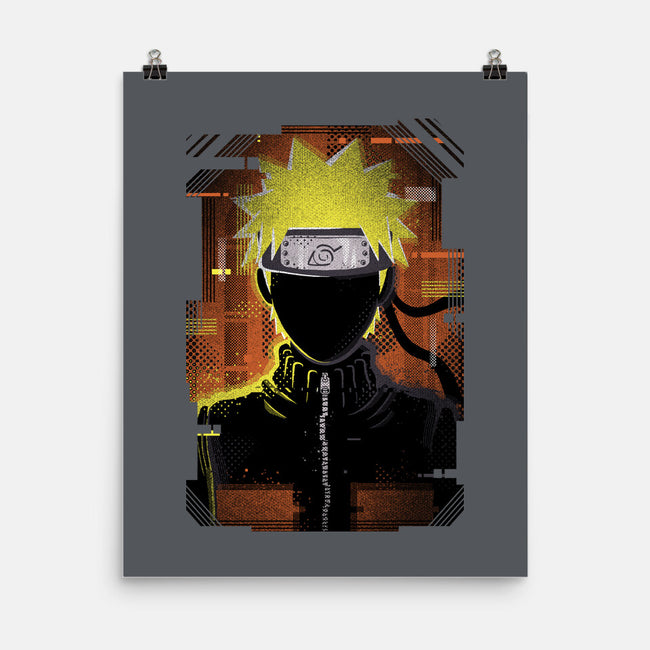 Naruto Glitch-none matte poster-danielmorris1993