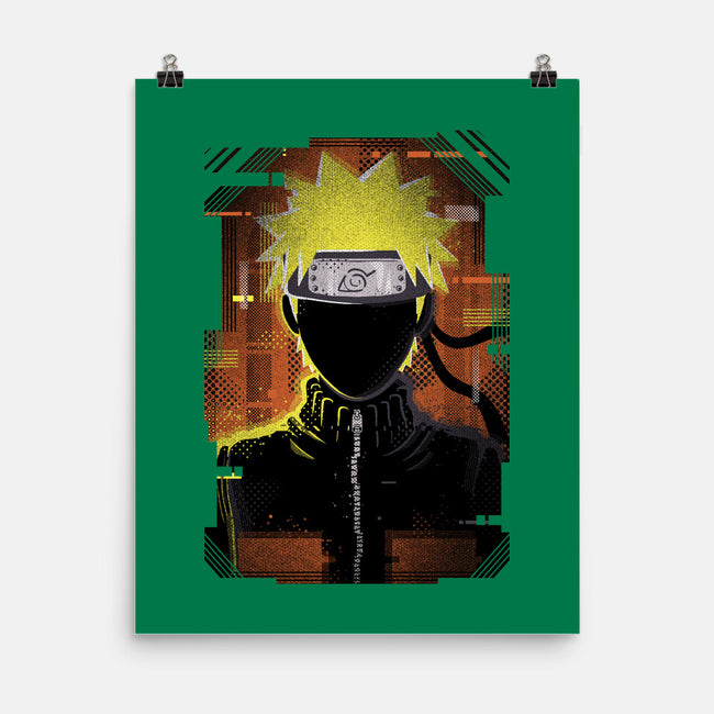 Naruto Glitch-none matte poster-danielmorris1993