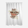 Neko Cat Coffee Tea-none polyester shower curtain-tobefonseca