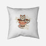 Neko Cat Coffee Tea-none removable cover w insert throw pillow-tobefonseca