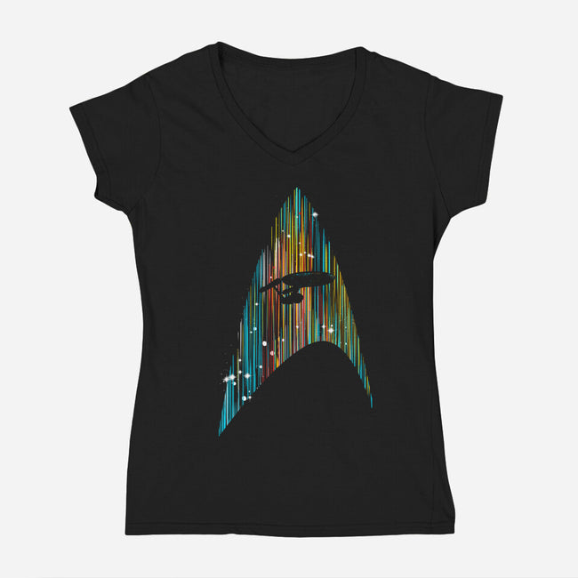 Neon Boldly V2-womens v-neck tee-kharmazero