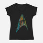 Neon Boldly V2-womens v-neck tee-kharmazero
