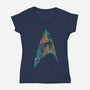Neon Boldly V2-womens v-neck tee-kharmazero