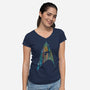 Neon Boldly V2-womens v-neck tee-kharmazero