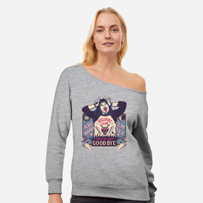Ouija Eddie-womens off shoulder sweatshirt-momma_gorilla