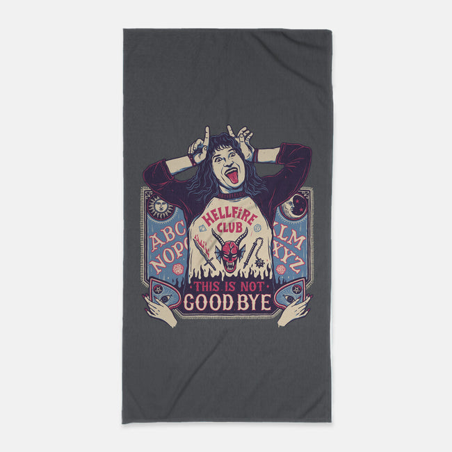 Ouija Eddie-none beach towel-momma_gorilla
