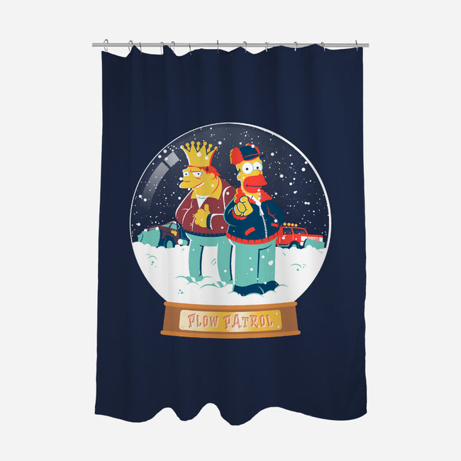 Plow Patrol-none polyester shower curtain-se7te