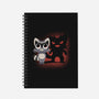 Cute and Evil-none dot grid notebook-FunkVampire