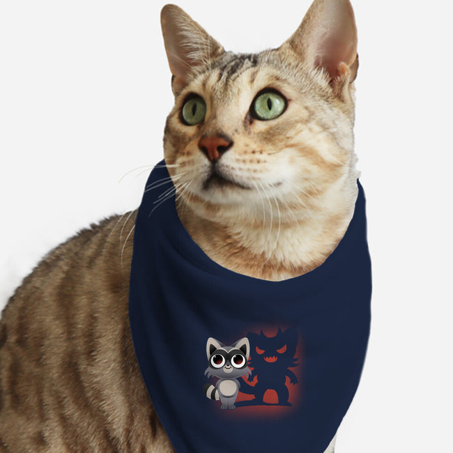 Cute and Evil-cat bandana pet collar-FunkVampire