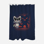 Cute and Evil-none polyester shower curtain-FunkVampire