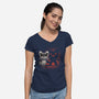 Cute and Evil-womens v-neck tee-FunkVampire