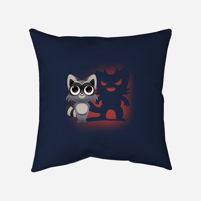 Cute and Evil-none removable cover w insert throw pillow-FunkVampire