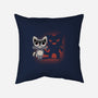 Cute and Evil-none removable cover w insert throw pillow-FunkVampire
