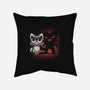 Cute and Evil-none removable cover throw pillow-FunkVampire