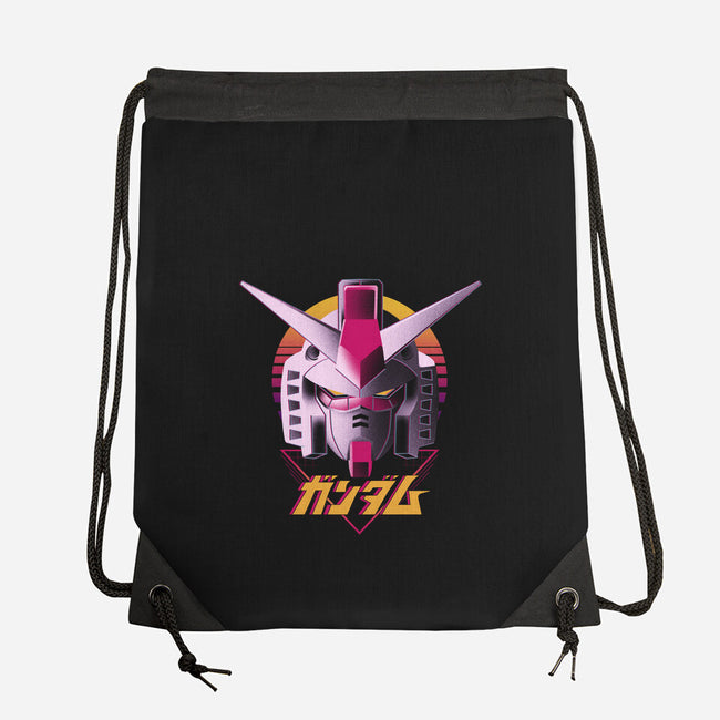Retro Gundam-none drawstring bag-ddjvigo