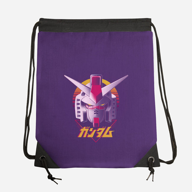 Retro Gundam-none drawstring bag-ddjvigo