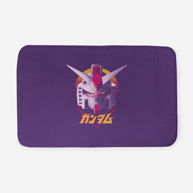 Retro Gundam-none memory foam bath mat-ddjvigo