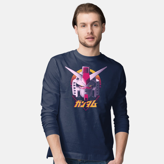 Retro Gundam-mens long sleeved tee-ddjvigo