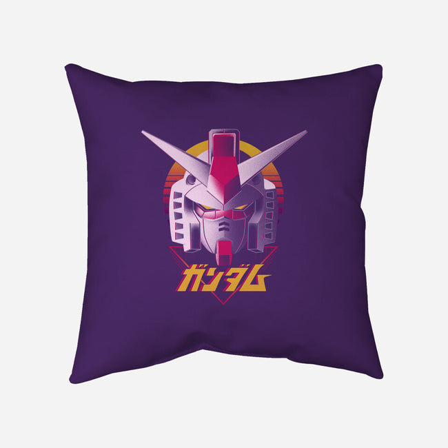 Retro Gundam-none removable cover throw pillow-ddjvigo