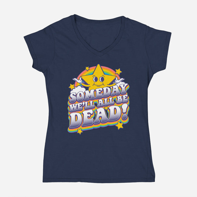 Someday-womens v-neck tee-RoboMega