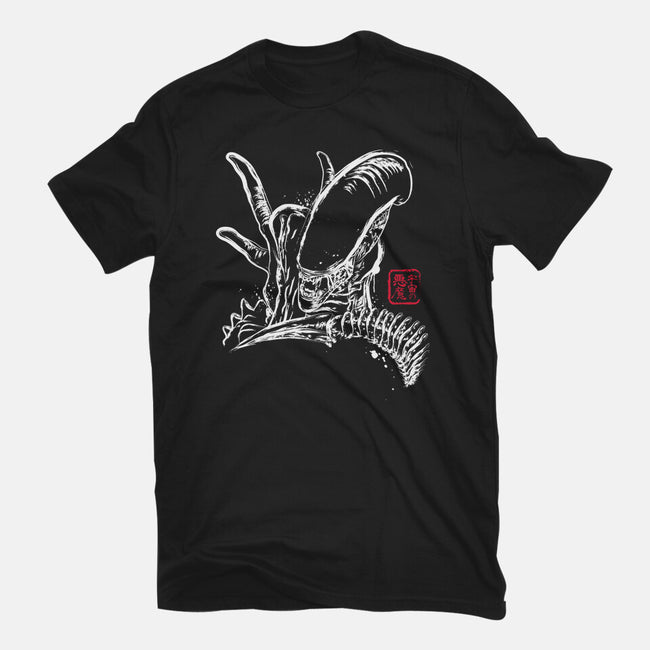 Space Monster-womens basic tee-DrMonekers