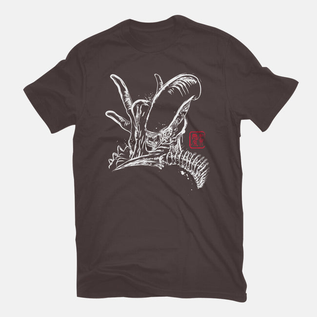 Space Monster-womens basic tee-DrMonekers