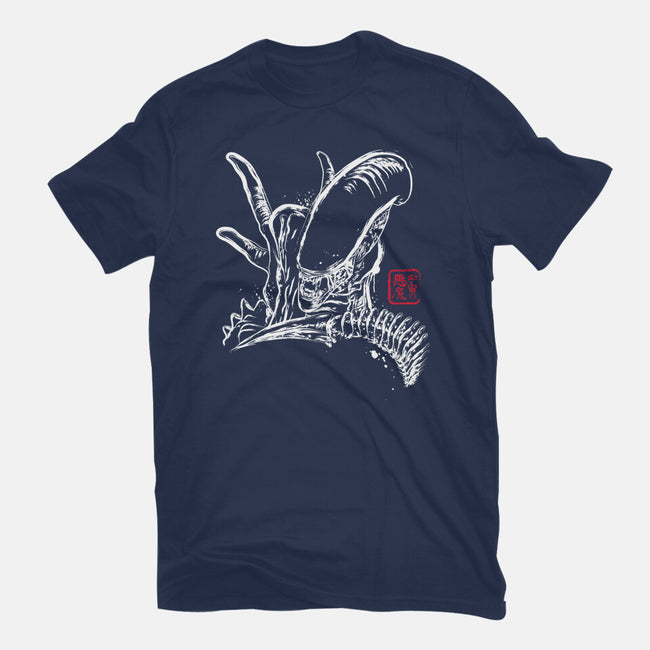 Space Monster-womens basic tee-DrMonekers