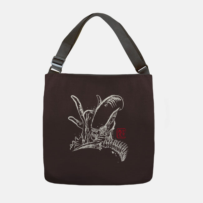Space Monster-none adjustable tote bag-DrMonekers