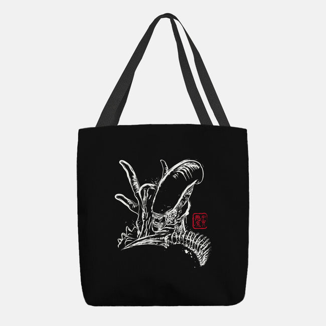 Space Monster-none basic tote bag-DrMonekers