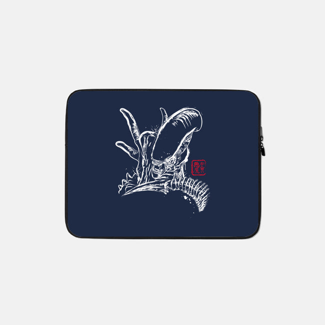 Space Monster-none zippered laptop sleeve-DrMonekers