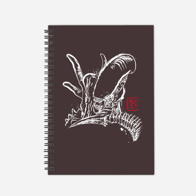 Space Monster-none dot grid notebook-DrMonekers