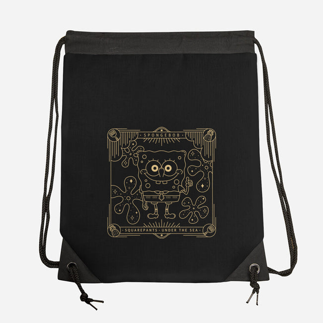 Sponge Under The Sea-none drawstring bag-Loreley Panacoton