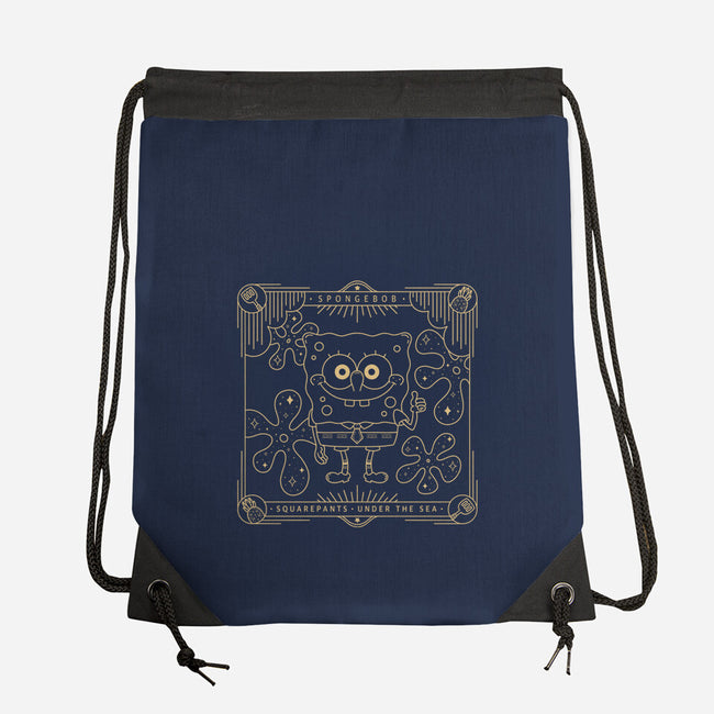 Sponge Under The Sea-none drawstring bag-Loreley Panacoton