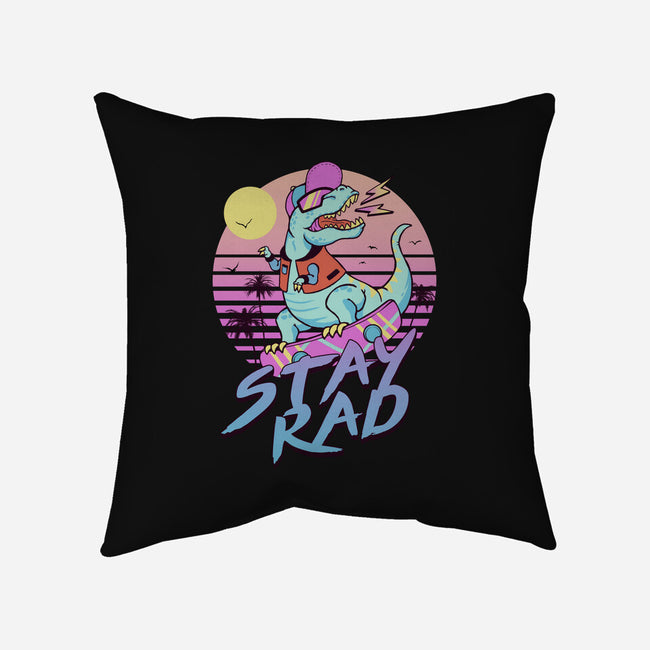 Stay Rad-none removable cover throw pillow-vp021