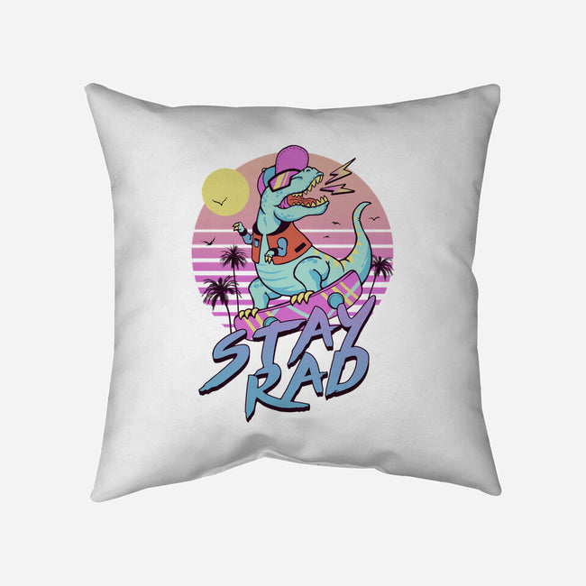 Stay Rad-none removable cover throw pillow-vp021