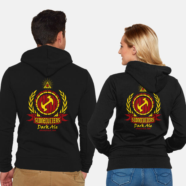 Stonecutters Dark Ale-unisex zip-up sweatshirt-dalethesk8er