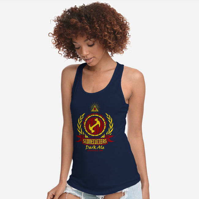 Stonecutters Dark Ale-womens racerback tank-dalethesk8er