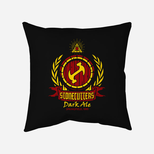 Stonecutters Dark Ale-none removable cover w insert throw pillow-dalethesk8er