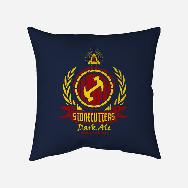 Stonecutters Dark Ale-none removable cover w insert throw pillow-dalethesk8er