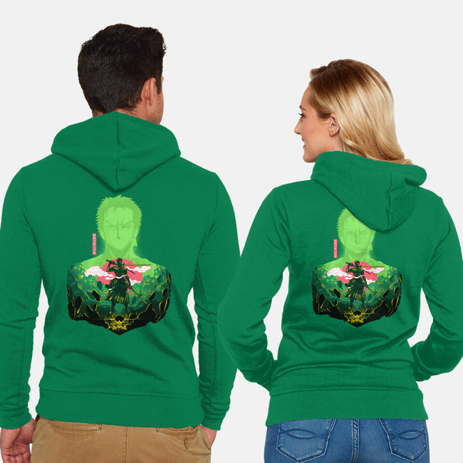 Swordman Pirate-unisex zip-up sweatshirt-hypertwenty