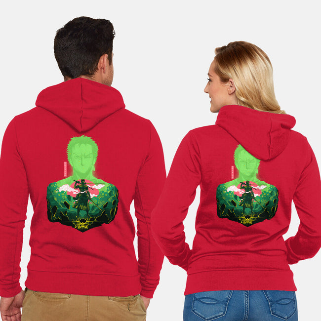 Swordman Pirate-unisex zip-up sweatshirt-hypertwenty