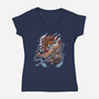 The Blades Of Inosuke-womens v-neck tee-Knegosfield