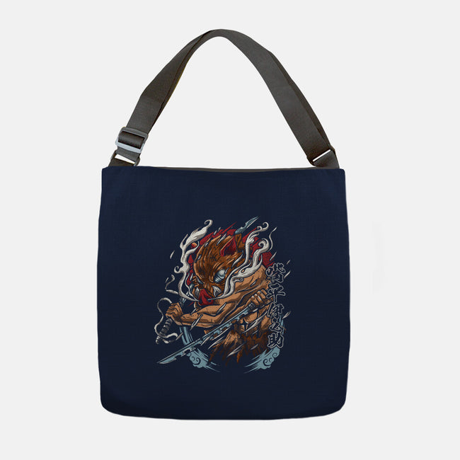 The Blades Of Inosuke-none adjustable tote bag-Knegosfield